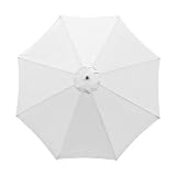 YLZBA 6/8 Rippen Sonnenschirm Bespannung Ersatzbezug, 2.7M Sonnenschirm Ersatz Baldachin Abdeckung,Outdoor Markt Tisch Schirm Schirm Baldachin Anti-Ultraviolett Regenschirm Ersatz Stoff