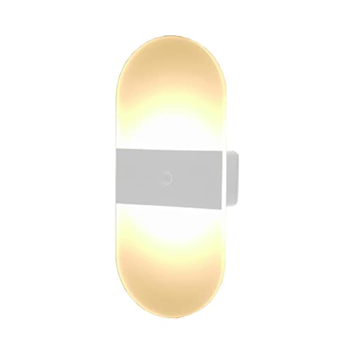GOLWIS 壁掛け灯 LED ライト 人感センサー 自動点灯 USB 充電式 間接照明 センサー コードレス 無線 調光 授乳ライト 読書灯 夜間照明 懐中電灯 非常灯 防災 磁気 磁石 暖色 白色 電球色 ランプ 充電器 室内 玄関 寝室 リビング ポ
