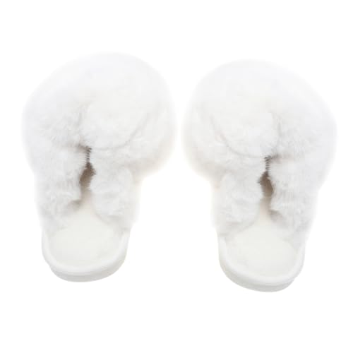 Chaussons peluche femme haut de gamme douillets avec semelle confort hiver