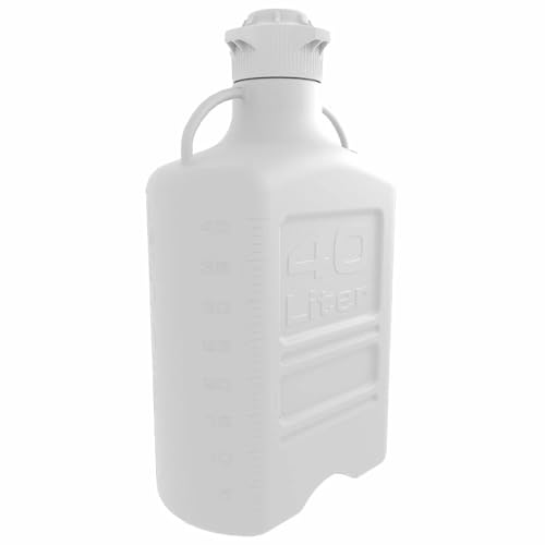40L HDPE Carboy, No Spigot 120mm Neck 1 Carboy/Unit