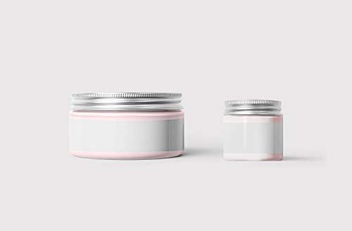 35 Wrap Around Jar Labels for 2 oz and 4 oz Cosmetic Containers, 9 x .93, Professional Weatherproof and Waterproof Vinyl White