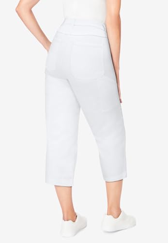 Woman Within Plus Size Carpenter Denim Capri2