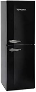 Retro 55/45 Fridge Freezer Black - 50cm