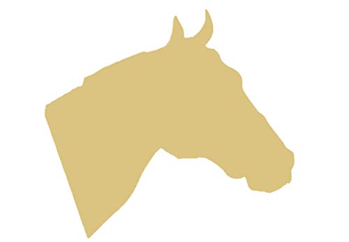 Horse Head Cutout Unfinished Wood Country Door Hanger Horse Farm Horse Stable MDF Shaped Canvas Style 2
