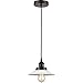 Innovations Lighting 616-1PH-OB-G1-LED Halophane - 1 Light Mini Pendant in Industrial Style-8 Inches Tall and 8.5 Inches Wide, Choose Lamping Option: LED, Shade Options: Matte White Halophane Glass