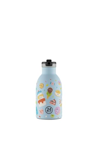 24BOTTLES Kids Gourde Enfant Isotherme avec Paille 330ml Sweet Friends
