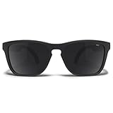 Distil Union MAGNETIC Stay-Put Seafarer Sunglasses with flexible comfort and durable shape-memory frames | Polarized Lens for Men Women (Anchor Black)