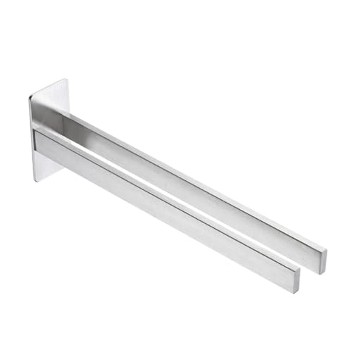 Porte-serviettes mural double sans trou pour protéger vos carrelages - 2