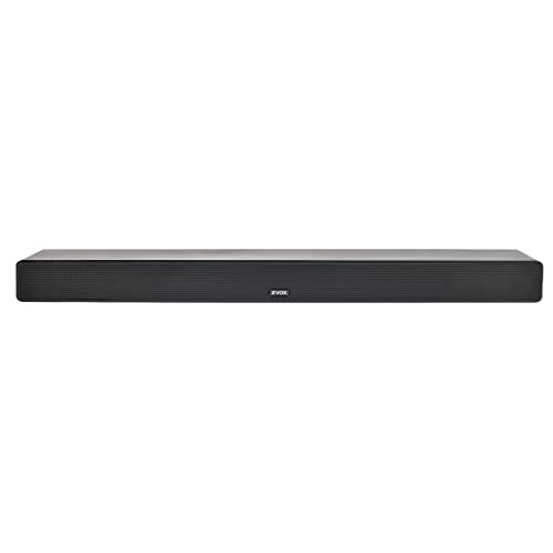 ZVOX Dialogue Clarifying Sound Bar with Patented Hearing Technology – Low-Profile, Twelve Levels of Voice Boost – Home Theater Audio TV Speakers Soundbar with AccuVoice – AV355 Black