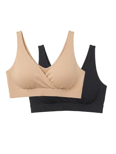 Image of HATCH The Dream Feed Nursing & Sleep Bra, Stretchy & Wireless with Crossover Pull-Down Design for Breastfeeding