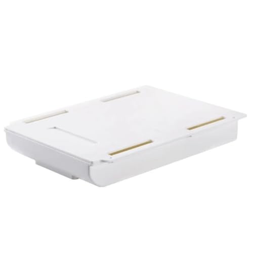 Fozriybefy Cajones de Almacenamiento Debajo del Escritorio, Bandeja para Lápices Autoadhesiva, Organizador de Papelería Oculto, Soporte para Organizador de Almacenamiento de Bolígrafos