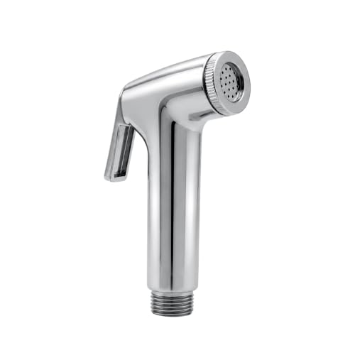 Image of New Ware Health Faucet Gun ABS Hand Jet Bidet Spray Head for Bathroom Toilet Chrome Finish Conti Type High Pressure Nozzle Leak Proof Durable Easy Install Replacement Health Faucet Spray Head