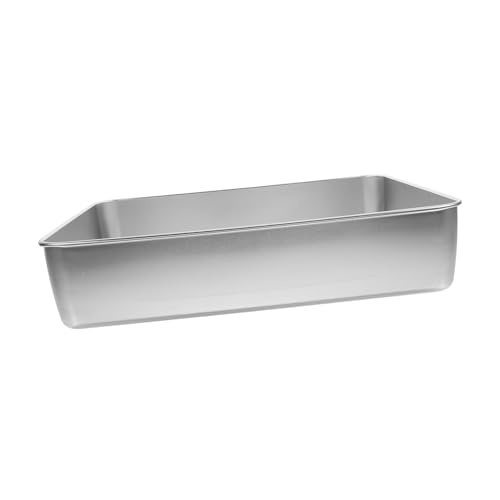 Ciieeo Stainless Steel Baking Pan Rectangle Cake Pan Baking Supplies Easy Clean