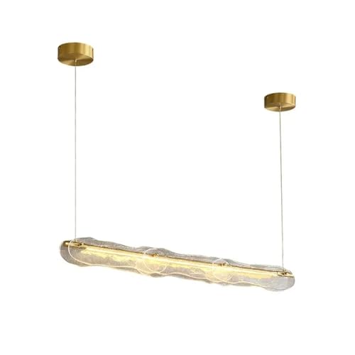 Suspension de bar en barres de verre filigranes pour salle à manger de luxe