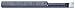 Boring Bar, TiAlN, 0.36 In Bore, 1.15 Cut