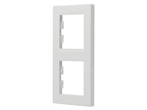 Schneider Electric Asfora Rahmen für Steckdose und Schalter, 2-fach, vertikal, weiss, Artikelnummer EPH5810221D