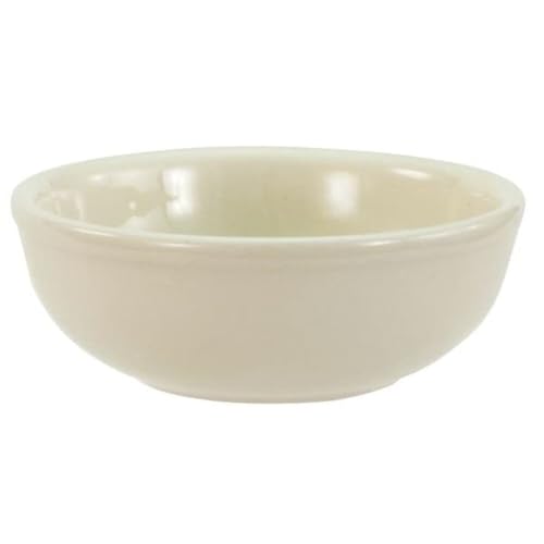 Tazón Crestware de porcelana blanco hueso 30 oz miniatura 1