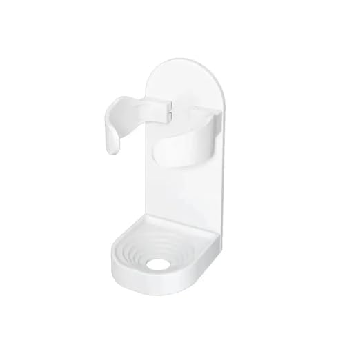 Razor Holder Bathroom Storage Hooks Toothbrush Self-adhesive Stand Punch Free Traceless Electric Shaving Brush Holder Organizer(White)