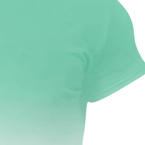Men's Oversize Gradient Color T Shirt Casual Short Sleeve Round Neck Pullover Shirts Trendy Summer Travel Blouse Plus Size3