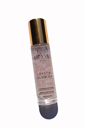 ARI ANWA Skincare® - GLOW ON | Rosenwasser Roll-On mit kühlender Rosenquarz-Kugel | Gesichtswasser zur Erfrischung | Gegen Augenringe, Pickel, Unreinheiten Cover