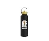 Atelier Sportif Drib 24oz Insulated Water Bottle, FIFA World Cup 2026 Edition – Performance Stainless Steel Insulated Bottle with Quiet Leak-Proof Straw Lid (Official Trophy Bottle - Midnight)