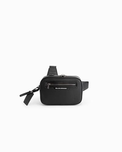 Sac bandoulière homme noir sacoche urbaine légère et petite pochette homme
