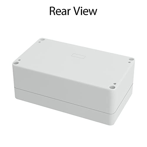 Image of Junction Box Waterproof Plastic Project Box IP65 Plastic Project Box Electrical Box Enclosure Gray White 6.2 inch x 3.5 inch x 2.4 inch(158 x 90 x 60 mm)