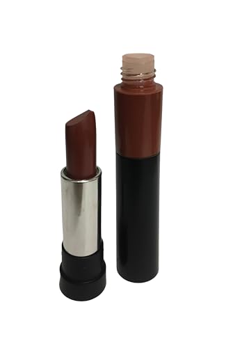 Image of TIARA 2 in 1 Matte Creme Lipstick with Liquid Lip Gloss (Pack of 2)