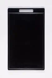 Tábua Placa De Polietileno Carnes 50x30 Espessura 10mm Canal (Preto)