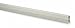 Hubbell Wiring Device-KELLEMS 7 ft. WallTrak Series Raceway, PVC, Office White, Cover Type: Latching