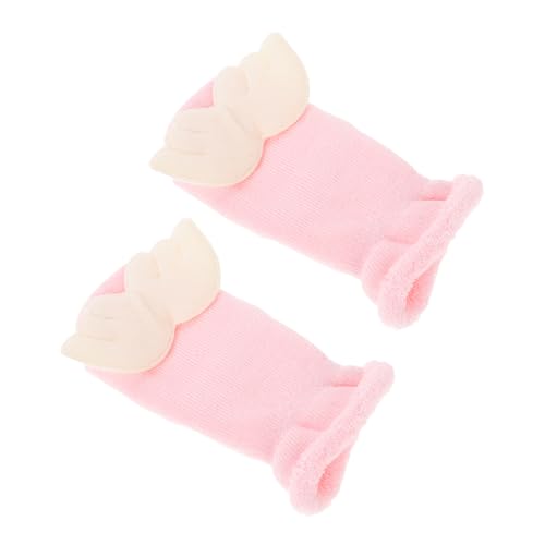 GLSTOY Velvet Anti-slip Baby Socks Grippy Socks for Infants Warm Fuzzy for Newborns Non Slip Thick Warm Lining Long for Toddlers Baby Shoes
