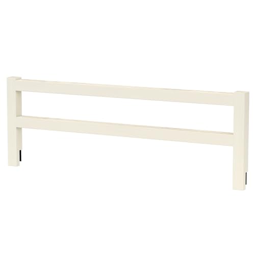 CC KITS Safety Guard Rail for Baby, Kids, and Children - Solid Wood Safety Bed Rail for Toddlers - Easy Installation - Premium Protection for Bunk, Twin, Full, Queen and King Size Beds - (Ivory Lace)