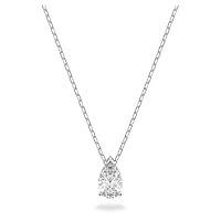 SWAROVSKI Attract necklace, White, Rhodium Finish