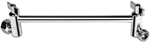 Blue Ocean 11 Inch Shower Arm SA001 Universal Adjustable Height Solid Brass Shower Head Extension Arm, Anti-leak & Rust-Proof