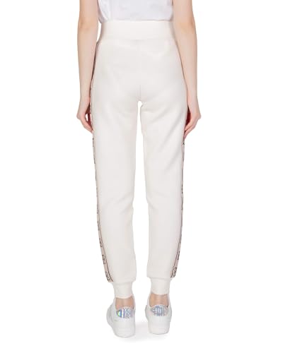 Guess Joggingbroek met logo aan de zijkant, met gemiddelde taille, pijpen met elastiek aan de onderkant, normale pasvorm. en elastische tailleband van gestippelde mailand-stof met B. - Afbeelding 3