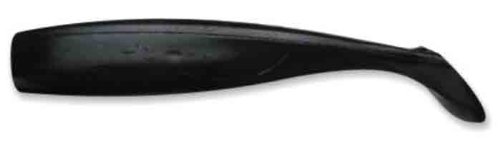 Lunker City Shaker Lure, 8 per Bag, Black, 4-1/2