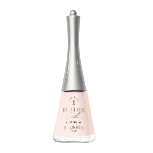 Bourjois Vernis à ongles Fabuleux Gel, 115, Rosé Piscine, vernis à ongles à effet gel, formule vegan, retrait facile, résultats professionnels à la...