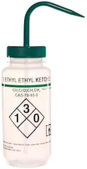 Scienceware 11646-0611 Science Ware 11646-0611 Safety Labeled Wash Bottle, Methyl Ethyl Ketone (Pack of 6)
