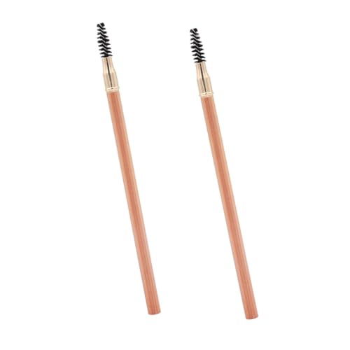 FRCOLOR 2 Piezas lápiz de cejas de doble punta con pincel bolígrafo de maquillaje bolígrafo maquillaje cepillo líquido preciso pluma de maquillaje de cejas de mujer pincel para cejas
