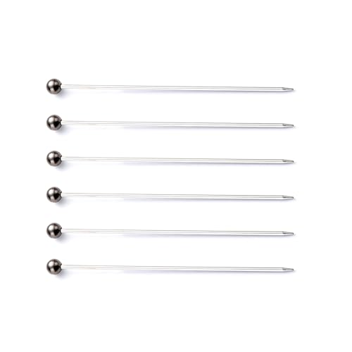 Zkhxhtg bakeware sets 6Pcs Stainless Steels Stick Practical Skewer Needle Reusable Cake Testing Needle Baking Tool