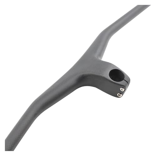 Manillar y potencia integrados de fibra carbono 3K, barra MTB brillante mate con ángulo  17°(Matt finish)