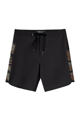 O'NEILL Mens Hyperfreak Tech Panel Swim Trunks with 18 inch Inseam