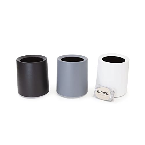 Image of MEDIOCRE MARKETING, EXCEPTIONAL PRODUCTS. MMEP Contemporary Mini Decorative Table Trash Can Gray