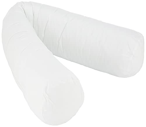 100398140 Marzo Dacron Cuscino cilindrico Poliestere Cotone Bianco 160 x 26 cm