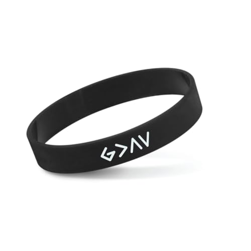 God is greater than the Highs and Lows Christian wristband