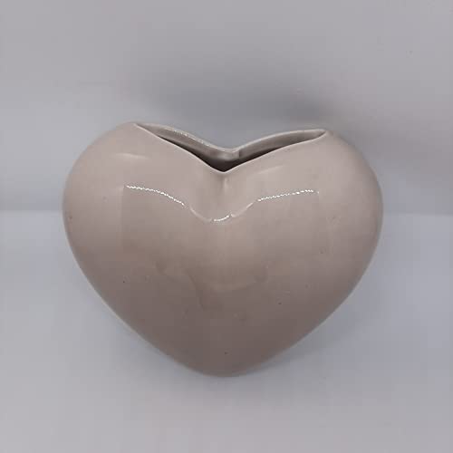 Umidificatore per termosifone in ceramica a forma di cuore - ottima idea regalo (TORTORA)