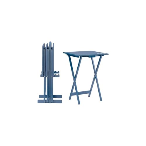 HomeStock Artisanal Attic Tray Table Set 19' L x 15' W x 26' H Set of...