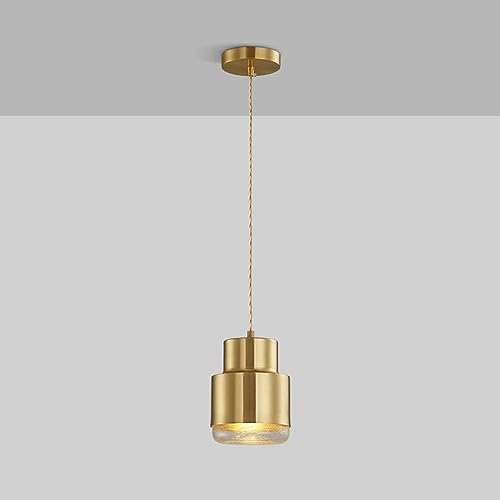 Lampe suspendue vintage industriel et mini suspension en laiton pour îlot cuisine