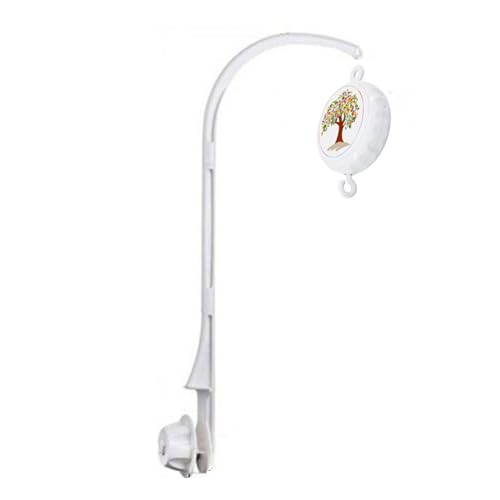 Baby Bells and Frame Arm Bracket Baby Musical Crib Toy 24 Songs Move Battery Operated Music Box