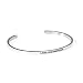 Produktbild URBANHELDEN - Armreif mit Gravur - Damen Schmuck Inspiration Motivation - Verstellbar, Edelstahl - Armband mit Spruch"Lieblingsmensch" - Silber